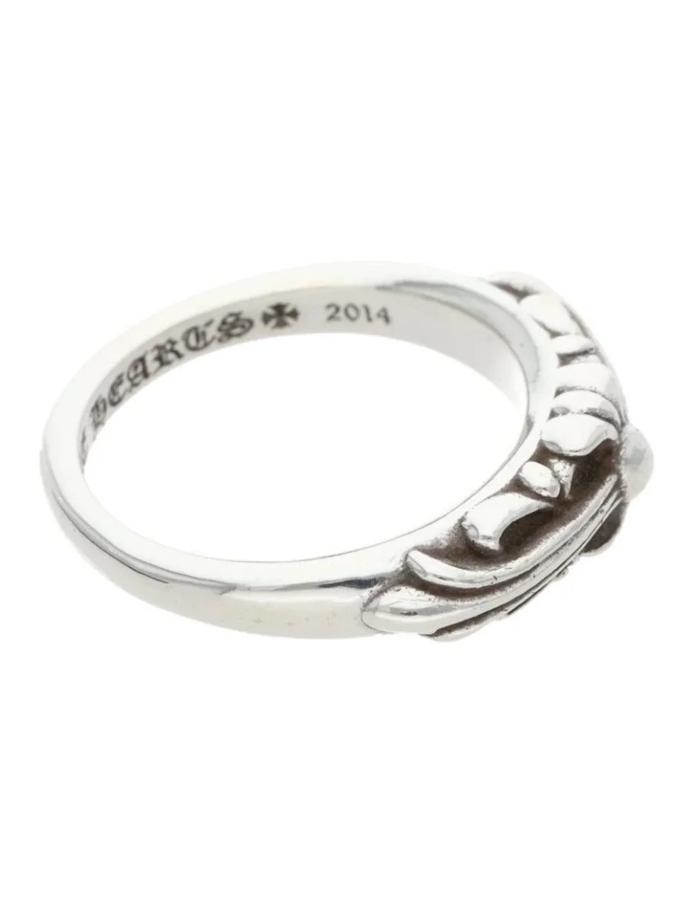 Chrome Hearts Baby Classic Floral Cross Silver Ring